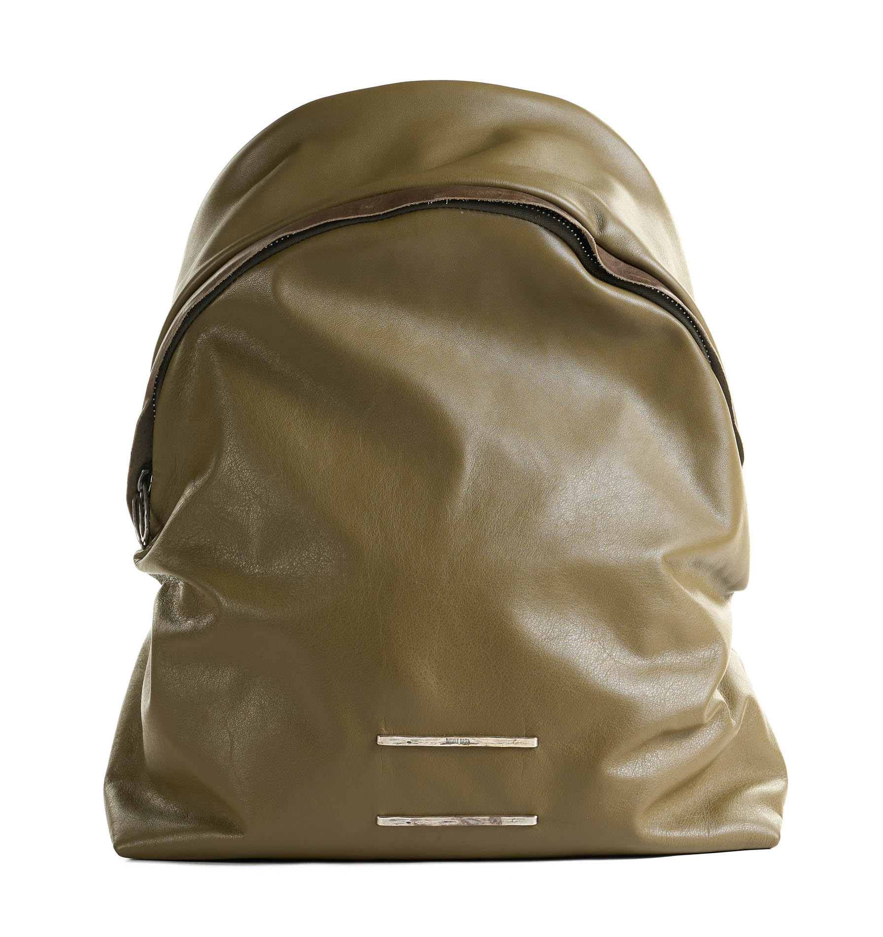daniele basta leather and silver bags - FRONT